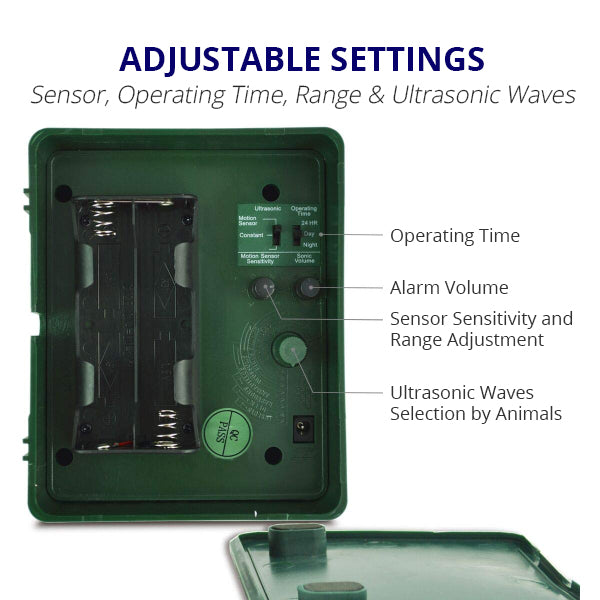 Ultrasonic Pest Repeller w/ Remote Control - animalrepeller